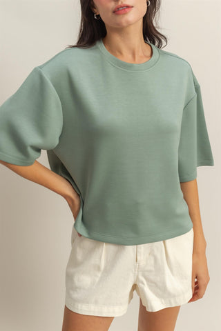 Scuba Everyday Top In Sage Green