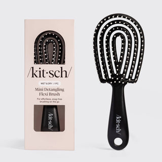 Mini Flexi Brush in Black // Kitsch - Luna Boutique
