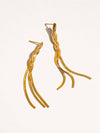 Zed Braided Tassel Earring - 18K Gold Plated