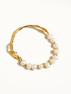 Olivia 18K Gold Plated Pearl Gold Bracelet