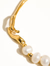 Olivia 18K Gold Plated Pearl Gold Bracelet