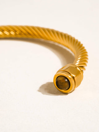 Vail Bangle in Brown Gold