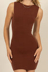 Chessa Dress in Brown