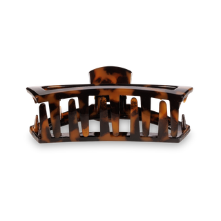 Open Small Hair Clip in Tortoise