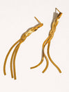 Zed Braided Tassel Earring - 18K Gold Plated