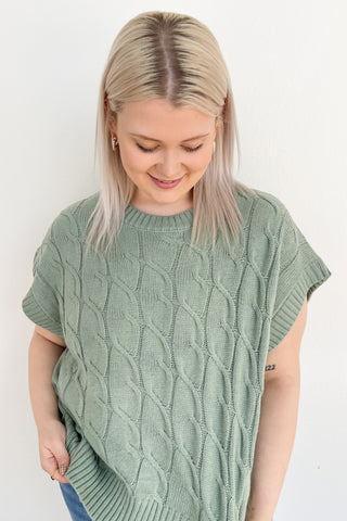 She's Timeless Top in Sage