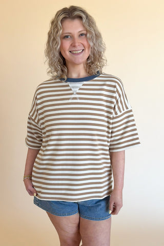 Helena Top In Tan