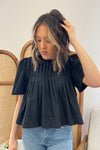 All the Pleats Top in Black