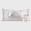 Satin King Pillowcase in Silver // Kitsch