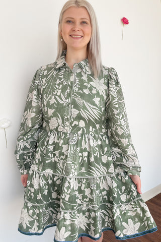 Anilu Dress in Green
