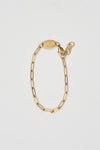 Paperclip Bracelet in Gold // Brenda Grands