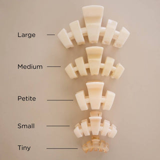 Classic Petite Hair Clip in Almond Beige