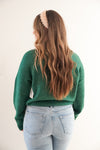 Amber Sweater in Pine Green