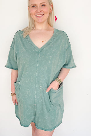 Jane Romper in Sage RT
