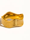 Ivan Wavy Ring - 18K Gold Plated