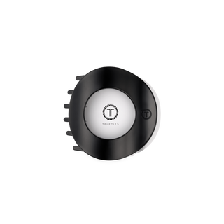 Flat Circle Medium Hair Clip in Black