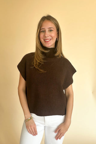 Natalie top in Brown