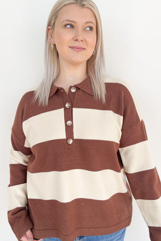 Latte Polo Sweatshirt