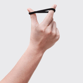 Seamless Hair Elastic Set in Black