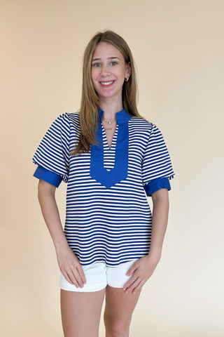 Arielle Top in Royal