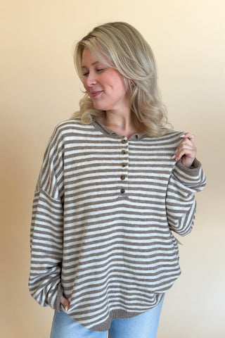 Henley Sweater Top