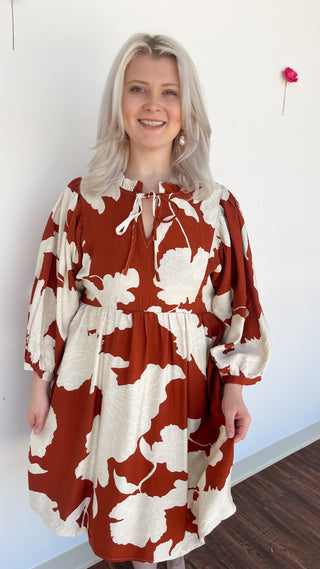 Sandy Dress in Rust