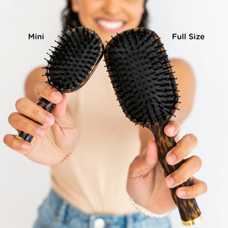 Mini Boar Brush in Tortoise