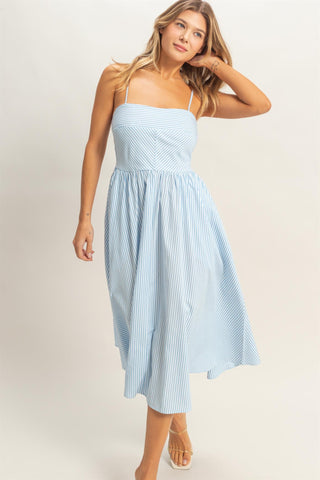 Miriam Dress in Blue - Luna Boutique