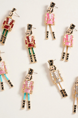 Glitter Nutcracker Earrings