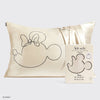 Kitsch & Mickey and Minnie Satin Pillowcase  Mrs.Mouse-Cream