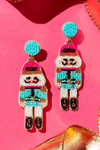 Nutcracker Beaded Earrings // Mud Pie