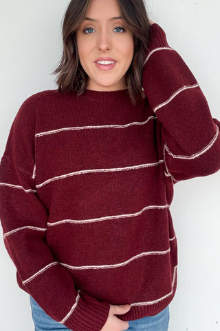 Paloma Sweater in Burgundy
