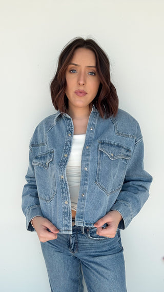 Rafi Denim Top // Steve Madden