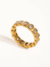 Gold Rhinestone Ring - 18K Gold Plated