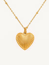 Amora Dainty Heart Necklace - 18K Gold Plated