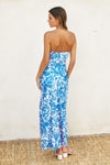 Afterglow Strapless Bias Cut Maxi Dress