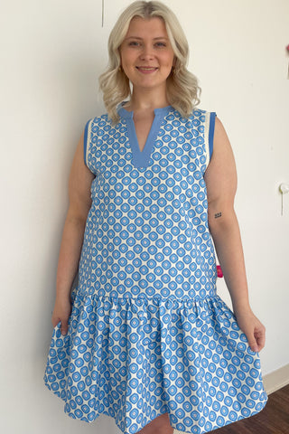 Country Club Dress in Blue