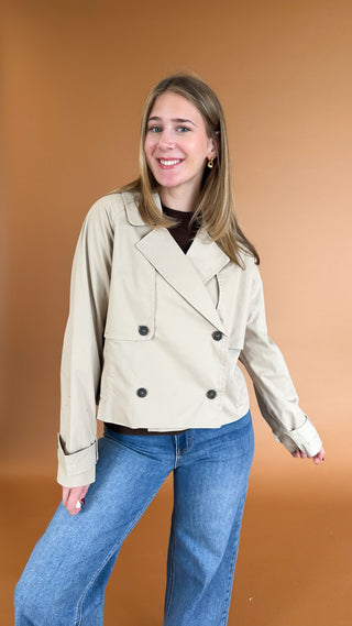 Effortlessly Refined Trench Jacket