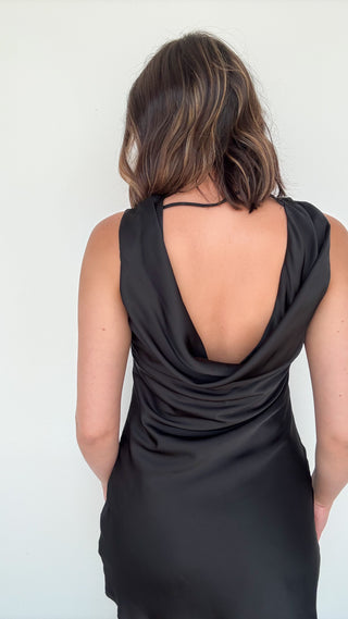 Flirt Alert Dress in Black