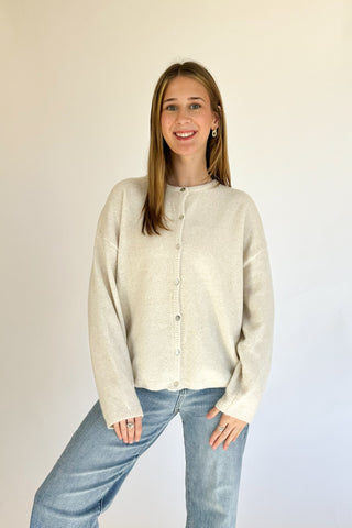 Emma Cardigan in Ivory