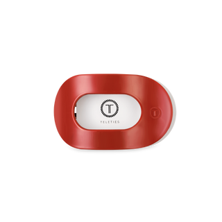 Flat Round Small Hair Clip in Red