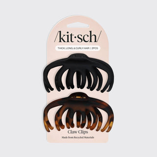 Octopus Claw Clip Set in Black & Tortoise