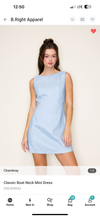 Brunch Mini Dress In Blue