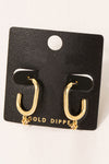 Gold Dipped Mini Open Hoop Earrings