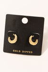Gold Dipped Mini Huggie Earrings