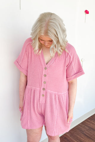 The Avery Romper in Pink