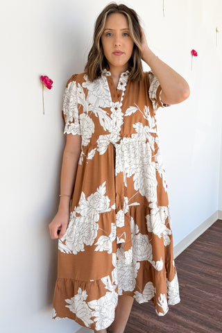 Valerie Floral Midi Dress