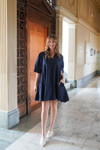 Katty Dress in Navy