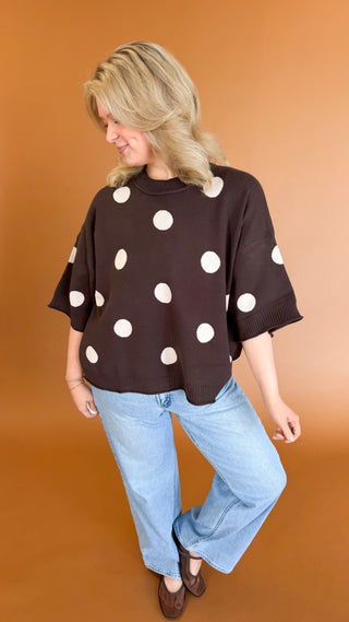 Varsity Social Sweater Top
