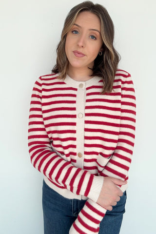 Melissa Cardigan in Red